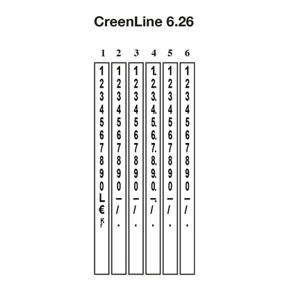 CreenLine Preisauszeichnungsgerät CL 6.26 1 Druckzeile 6 Zeichen/Zeile Kunststoff anthrazit
