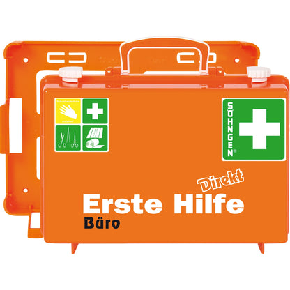 SÖHNGEN® Erste Hilfe Koffer DIREKT ca. 31 x 21 x 13 cm (B x H x T) DIN 13157 orange