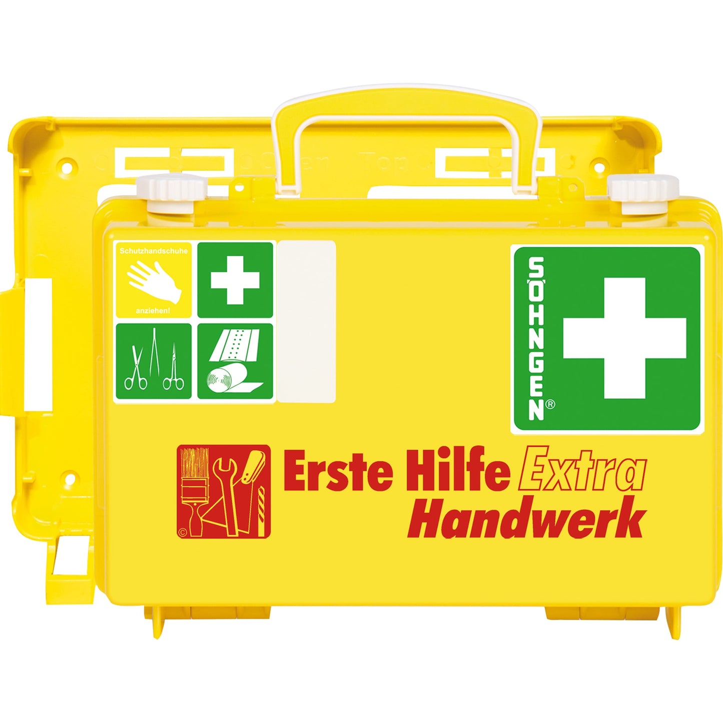 SÖHNGEN® Erste Hilfe Koffer Extra ca. 26 x 17 x 11 cm (B x H x T) DIN 13157 leuchtgelb