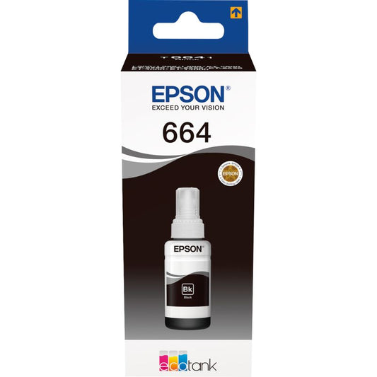 Epson Nachfülltinte Tintenstrahldrucker 664 ca. 4.000 Seiten schwarz 70ml