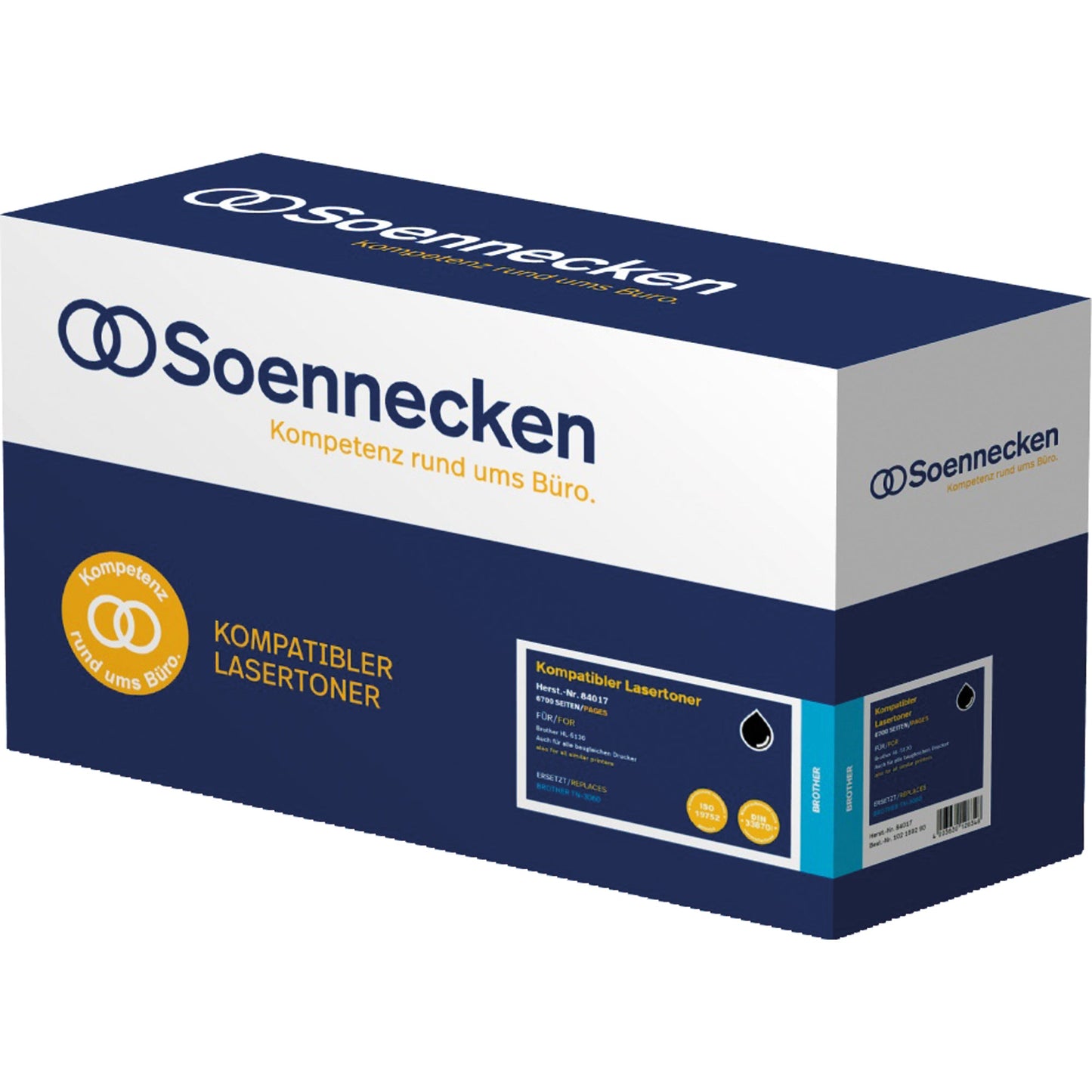 Soennecken Toner kein Originalzubehör Kompatibel mit: Brother TN-3060 84017 ca. 7.700 Seiten schwarz