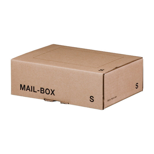 smartboxpro Versandkarton Mailingbox S Innenmaße: 24,9 x 7,9 x 17,5 cm (B x H x T) Außenmaße: 25,5 x 8,5 x 18,5 cm (B x H x T) Karton 1-wellig braun