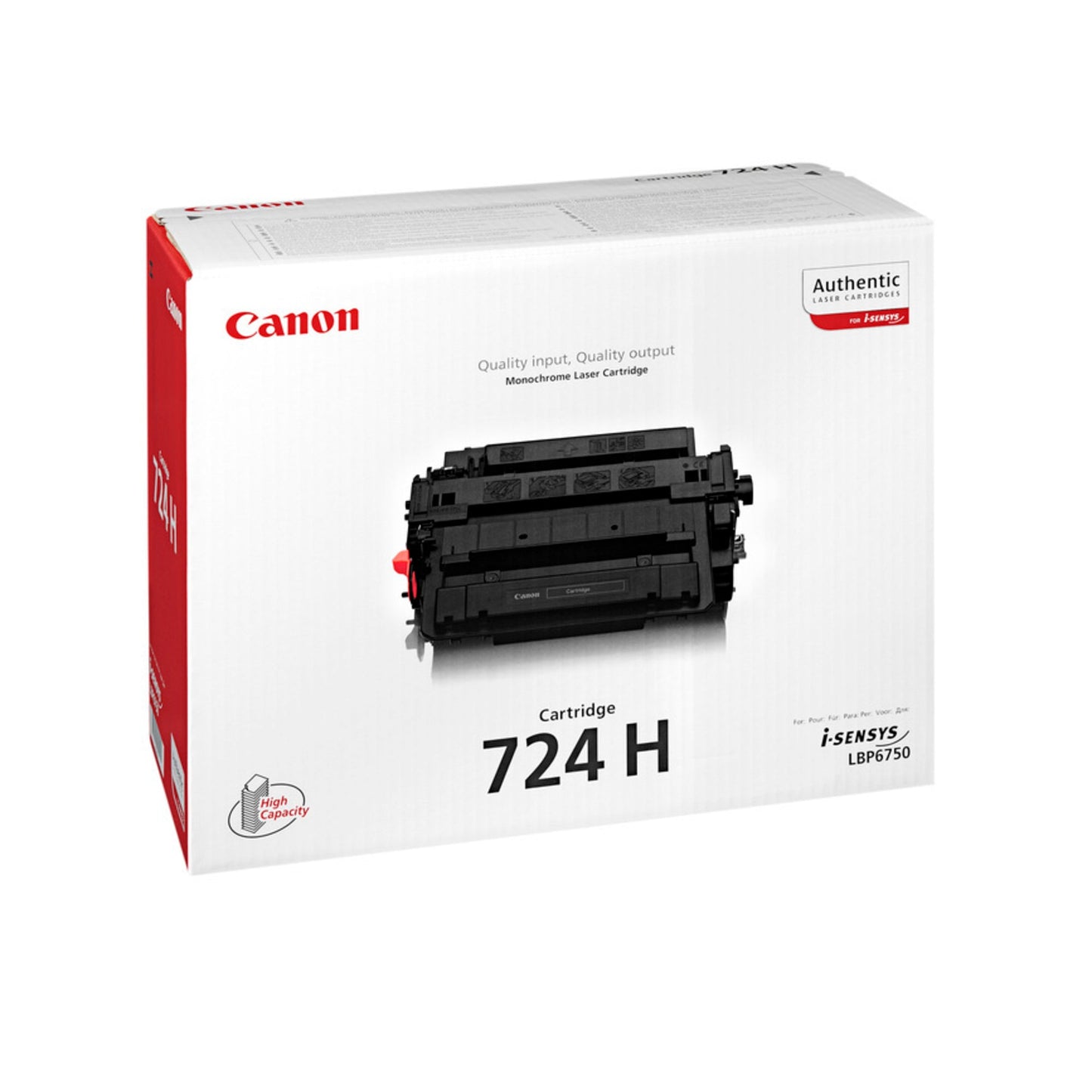 Canon Toner Originalzubehör 724H ca. 12.500 Seiten schwarz