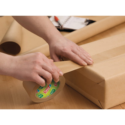 tesa® Packband tesapack® Paper 50 mm x 50 m (B x L) Synthesekautschuk braun