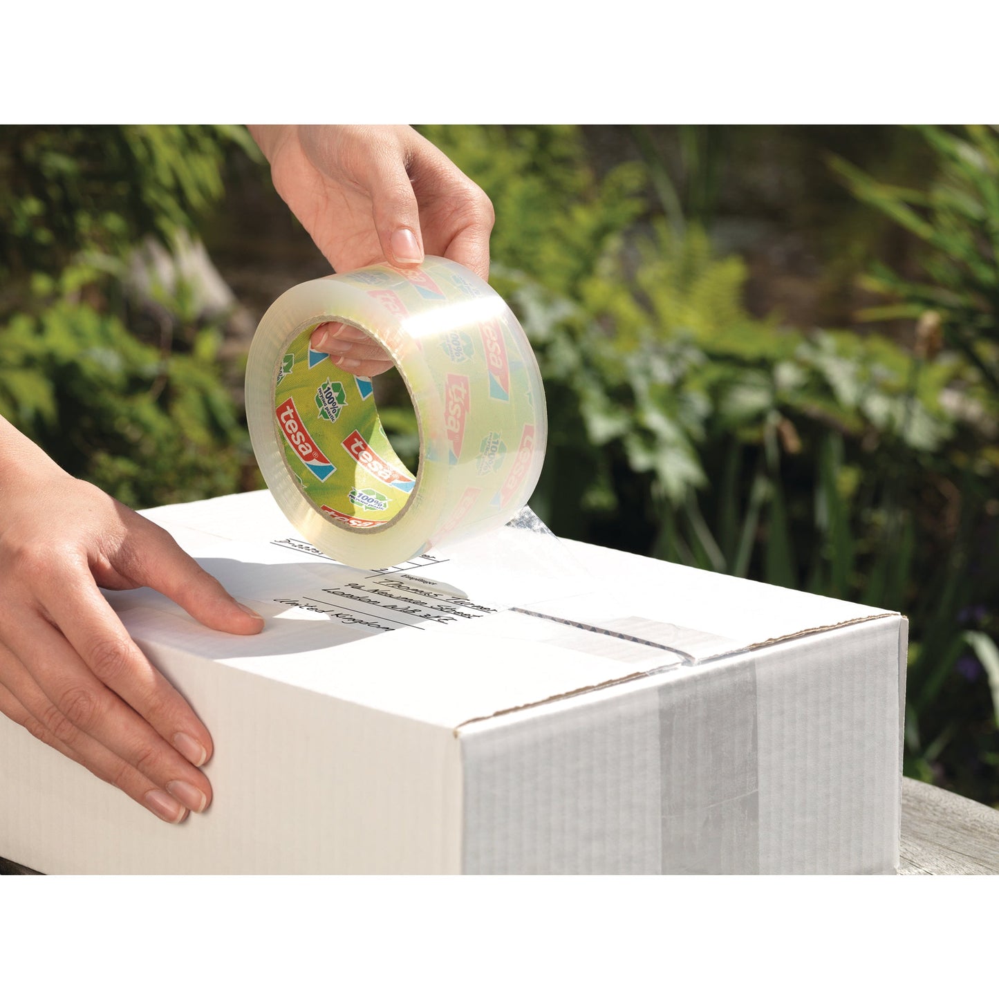 tesa® Packband tesapack® Eco & Strong 50 mm x 66 m (B x L) transparent