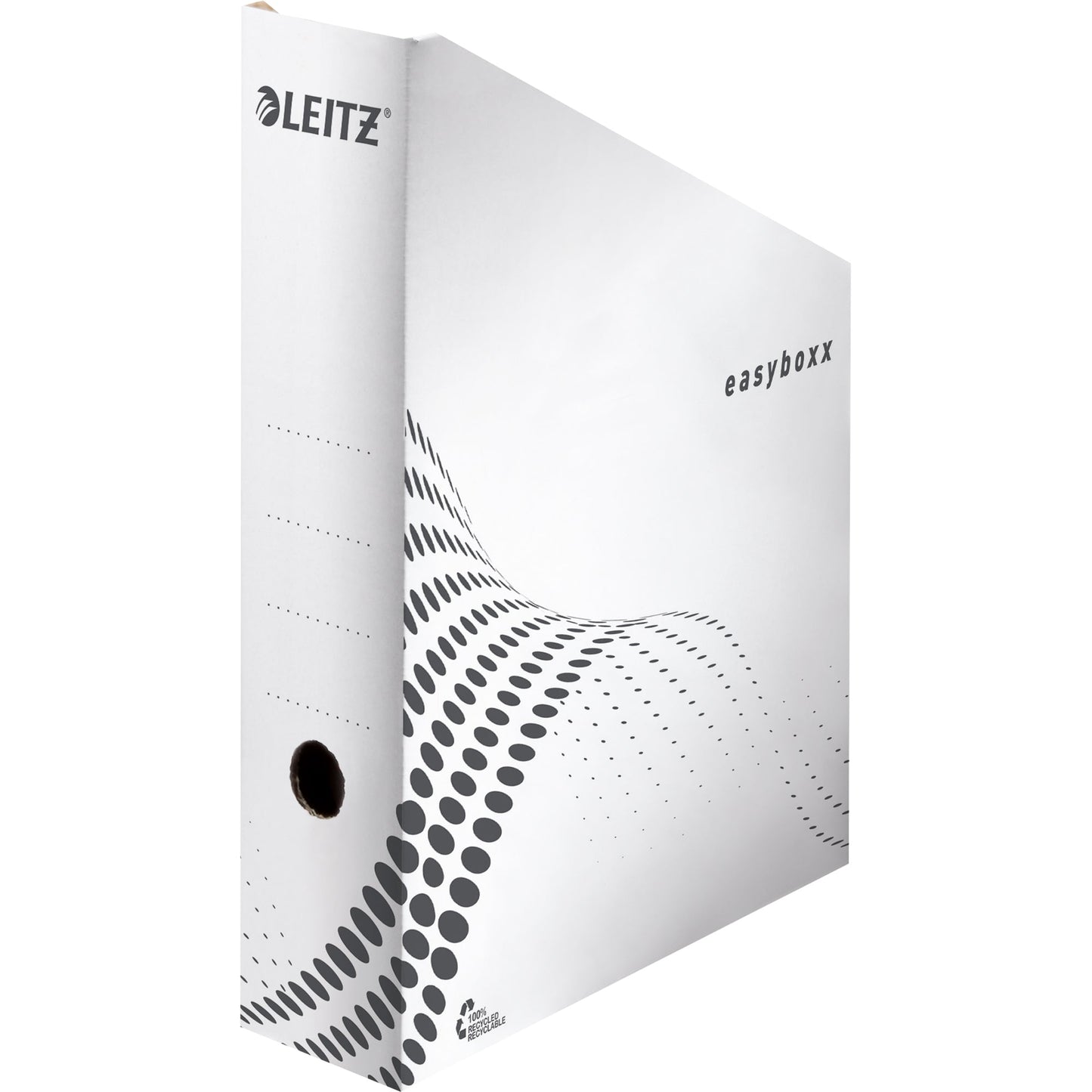 Leitz Stehsammler easyboxx 8 x 32 x 26 cm (B x H x T) DIN A4 Werkstoff: Wellpappe, 100 % recycelt weiß