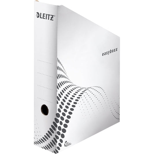 Leitz Stehsammler easyboxx 8 x 32 x 26 cm (B x H x T) DIN A4 Werkstoff: Wellpappe, 100 % recycelt weiß