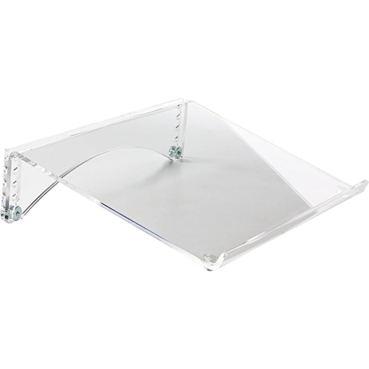 BakkerElkhuizen Konzepthalter FlexDoc Cristal Clear höhenverstellbar mit Neigungsverstellung ohne verstellbaren Zeilenzeiger Acrylglas transparent