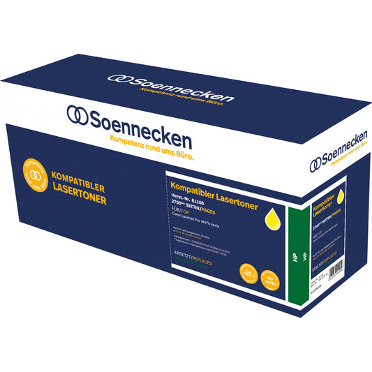Soennecken Toner kein Originalzubehör Kompatibel mit: HP 312A 81106 ca. 2.700 Seiten gelb