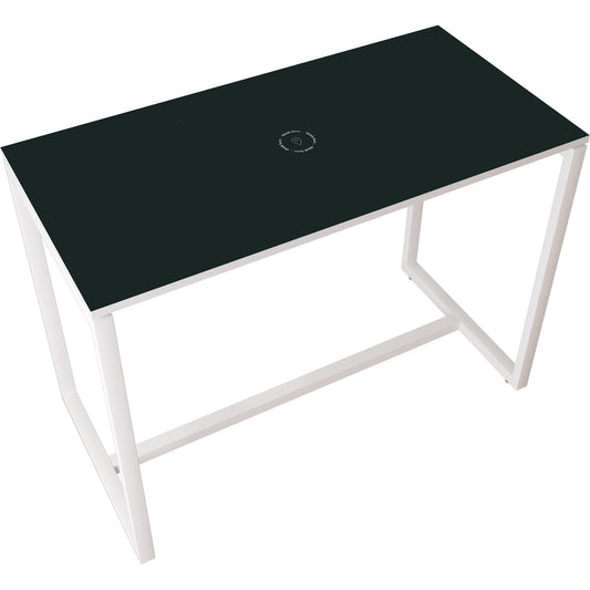 easyDesk® Stehtisch 1.140 x 1.100 x 750 mm (B x H x T) inkl. Bodenausgleichschrauben Melamin anthrazit