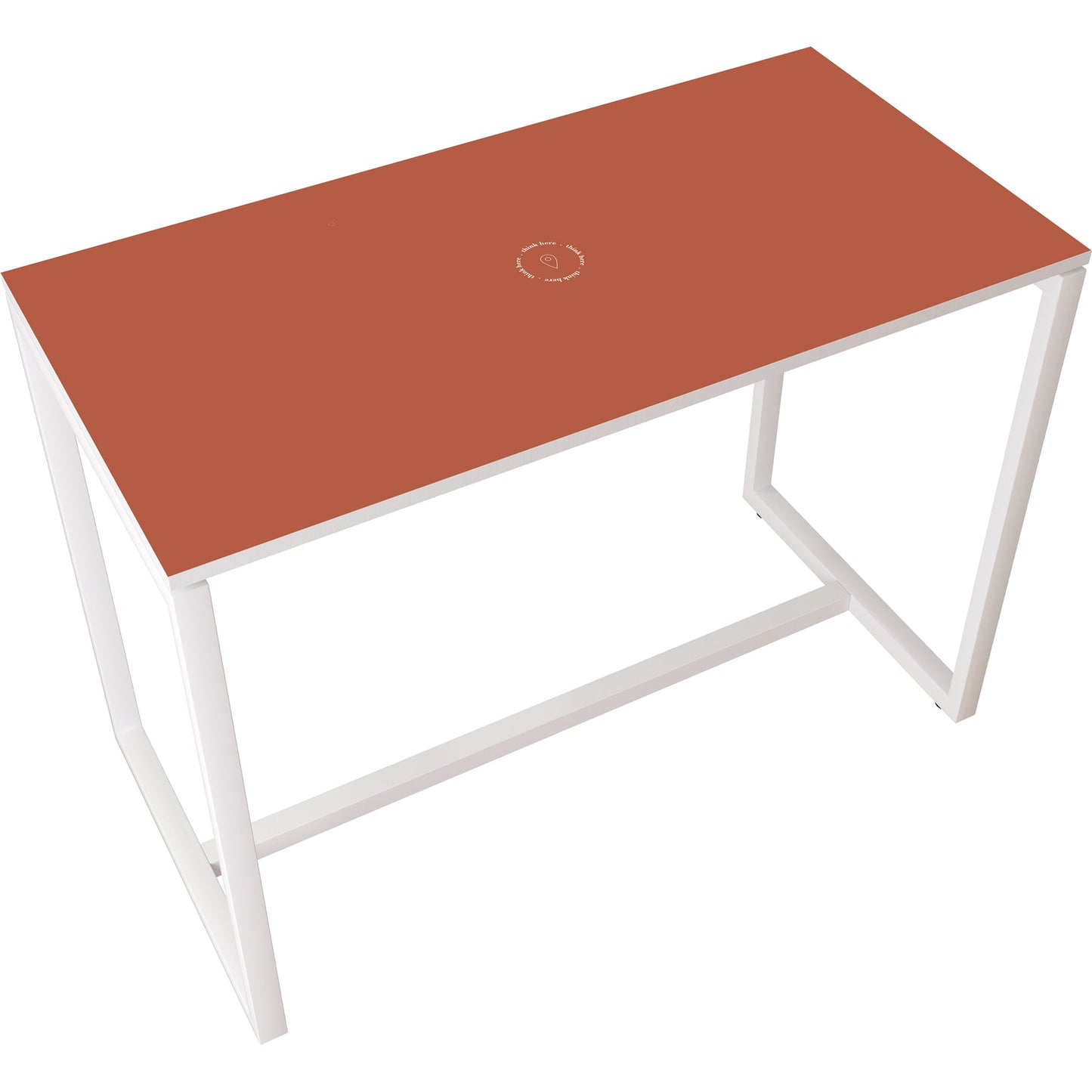 easyDesk® Stehtisch 1.140 x 1.100 x 750 mm (B x H x T) inkl. Bodenausgleichschrauben Melamin rot