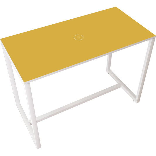 easyDesk® Stehtisch 1.140 x 1.100 x 750 mm (B x H x T) inkl. Bodenausgleichschrauben Melamin gelb