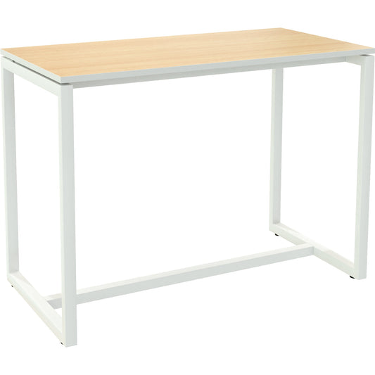 easyDesk® Stehtisch 1.140 x 1.100 x 750 mm (B x H x T) inkl. Bodenausgleichschrauben Melamin buche
