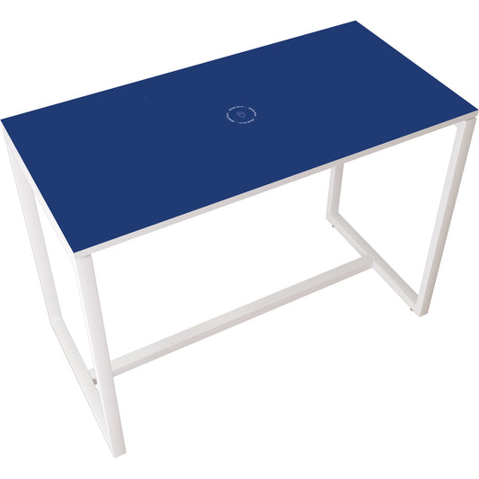 easyDesk® Stehtisch 1.140 x 1.100 x 750 mm (B x H x T) inkl. Bodenausgleichschrauben Melamin blau