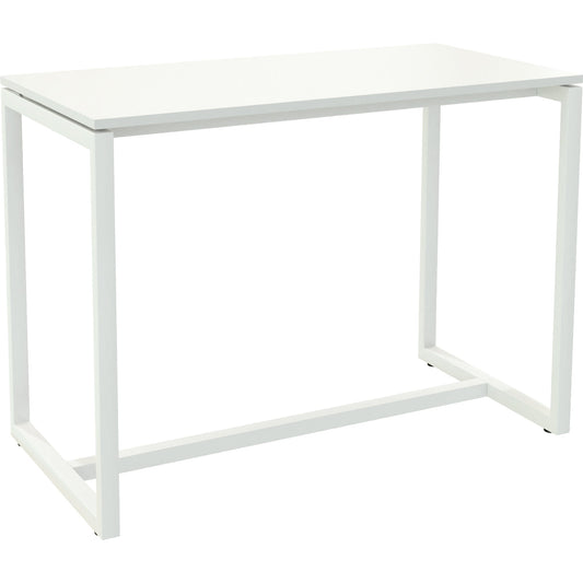easyDesk® Stehtisch 1.140 x 1.100 x 750 mm (B x H x T) inkl. Bodenausgleichschrauben Melamin weiß