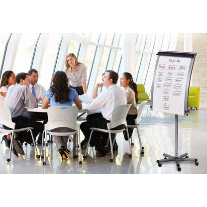 Bi-office Flipchart 70 x 100 cm (B x H) 200cm Stahl silber
