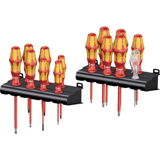 Wera Schraubendreher-Satz Big Pack 100 VDE 6 Kreuz-Schraubendreher (PH 1 x 80, 2 x 100, PZ 1 x 80, 2 x 100, PZ/S 1 x 80, 2 x 100) 4 Schlitz-Schraubendreher (1 x 0,6 x 3,5 x 100, 1 x 0,4 x 2,5 x 80, 1 x 0,8 x 4 x 100, 1 x 1 x 5,5 x 125)