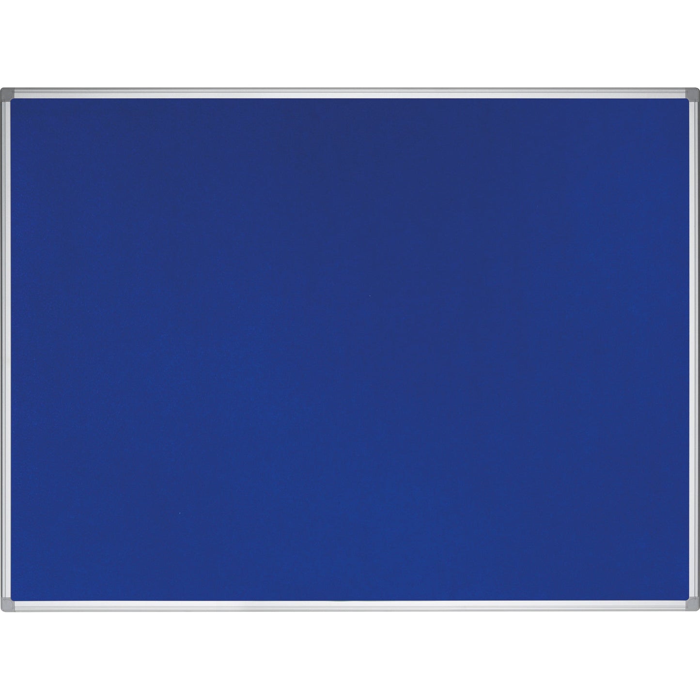 Bi-office Pinnwand 200 x 100 cm (B x H) Maße der Oberfläche: 196 x 96 cm (B x H) Filz, recycelt Material des Rahmens: Aluminium blau