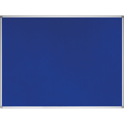 Bi-office Pinnwand 200 x 100 cm (B x H) Maße der Oberfläche: 196 x 96 cm (B x H) Filz, recycelt Material des Rahmens: Aluminium blau