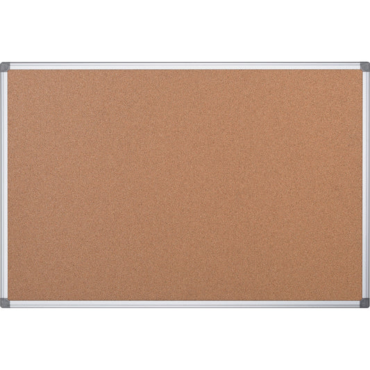 Bi-office Pinnwand Maya 120 x 90 cm (B x H) Maße der Oberfläche: 116 x 86 cm (B x H) Kork Material des Rahmens: Aluminium, eloxiert braun
