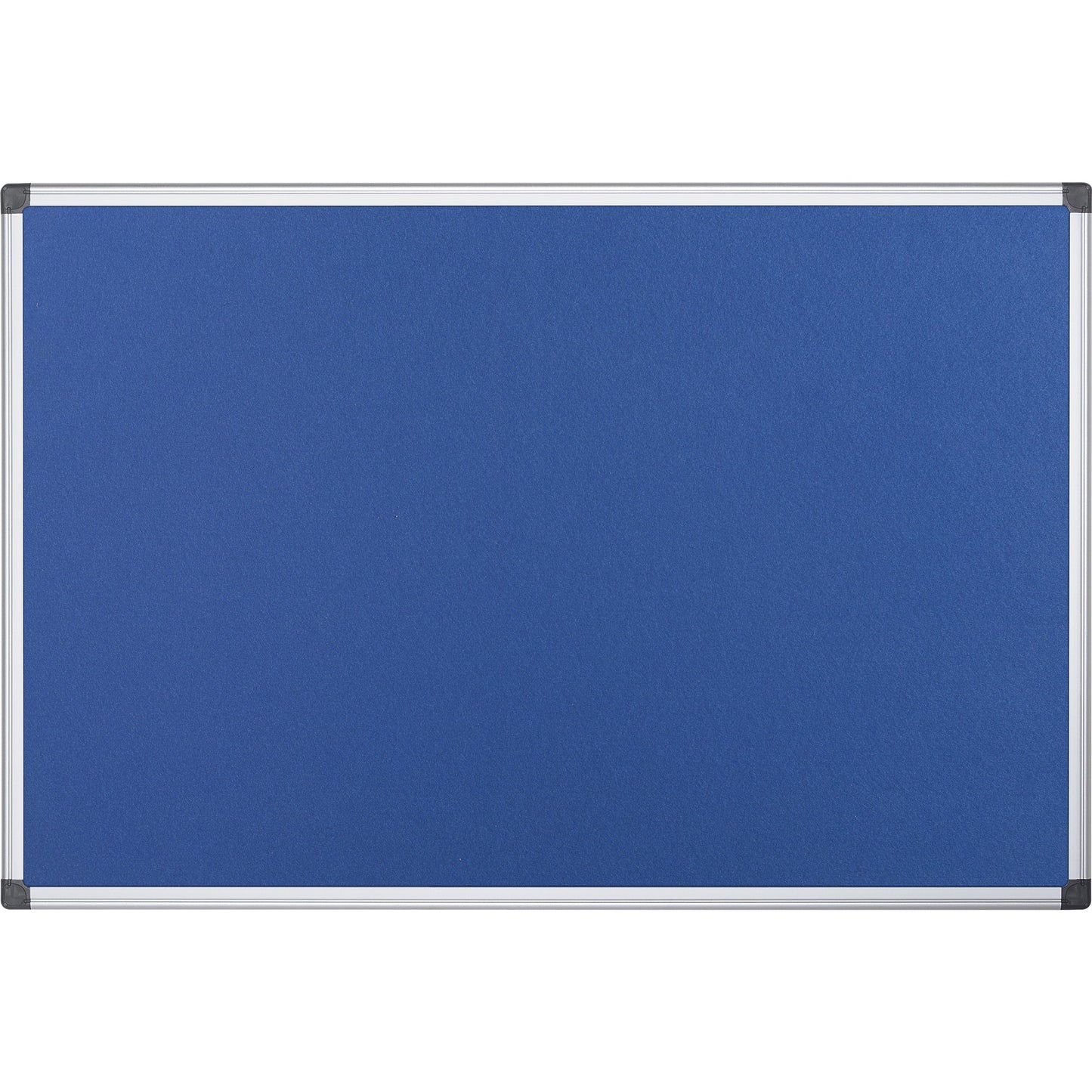 Bi-office Pinnwand Maya 150 x 120 cm (B x H) Maße der Oberfläche: 146 x 116 cm (B x H) Filz Material des Rahmens: Aluminium blau