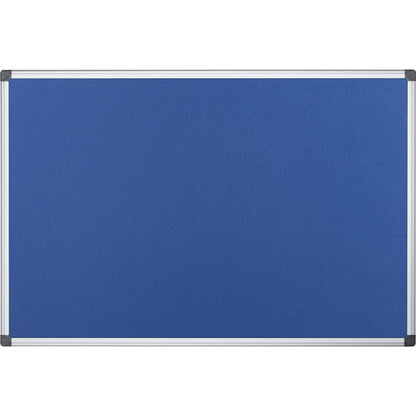 Bi-office Pinnwand Maya 150 x 120 cm (B x H) Maße der Oberfläche: 146 x 116 cm (B x H) Filz Material des Rahmens: Aluminium blau