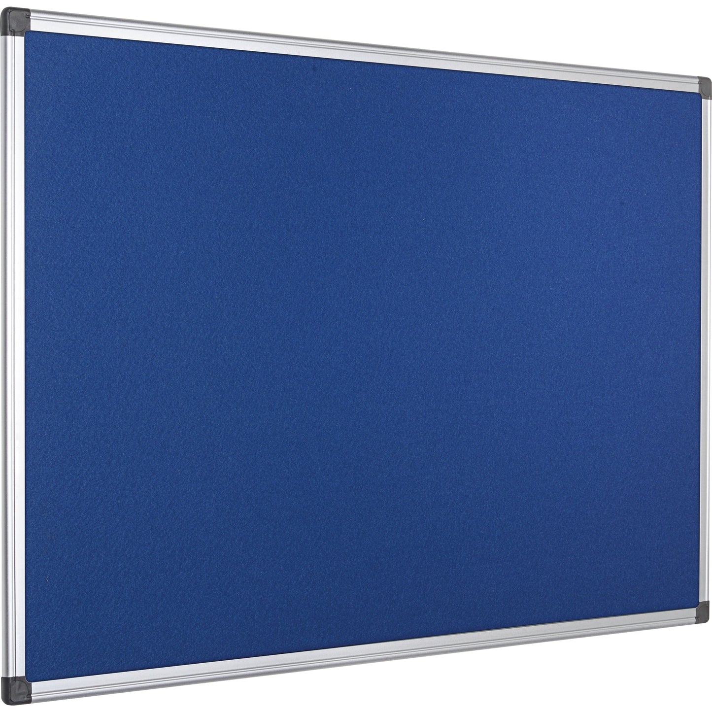 Bi-office Pinnwand Maya 150 x 120 cm (B x H) Maße der Oberfläche: 146 x 116 cm (B x H) Filz Material des Rahmens: Aluminium blau