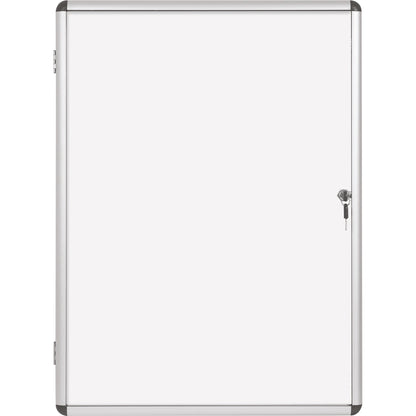 Bi-office Schaukasten Enclore Innenbereich 72 x 98,1 x 3,5 cm (B x H x T) 9 x DIN A4 mit Schloss Aluminium alu