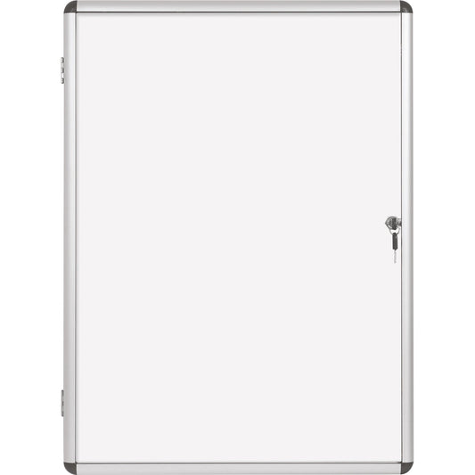 Bi-office Schaukasten Enclore Innenbereich 72 x 98,1 x 3,5 cm (B x H x T) 9 x DIN A4 mit Schloss Aluminium alu