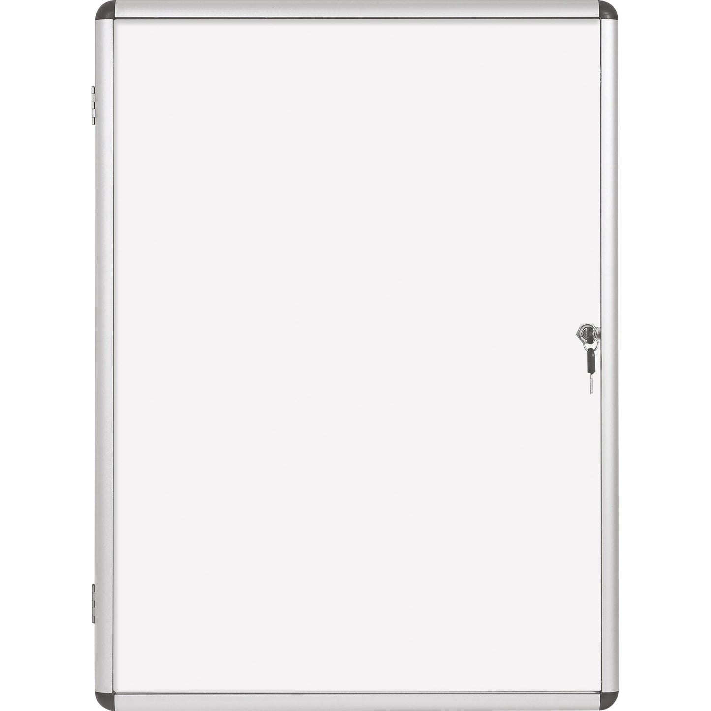 Bi-office Schaukasten Enclore Innenbereich 72 x 67,4 x 3,5 cm (B x H x T) 6 x DIN A4 mit Schloss Aluminium alu
