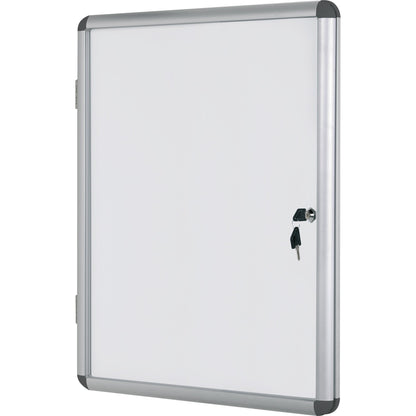 Bi-office Schaukasten Enclore Innenbereich 72 x 98,1 x 3,5 cm (B x H x T) 9 x DIN A4 mit Schloss Aluminium alu