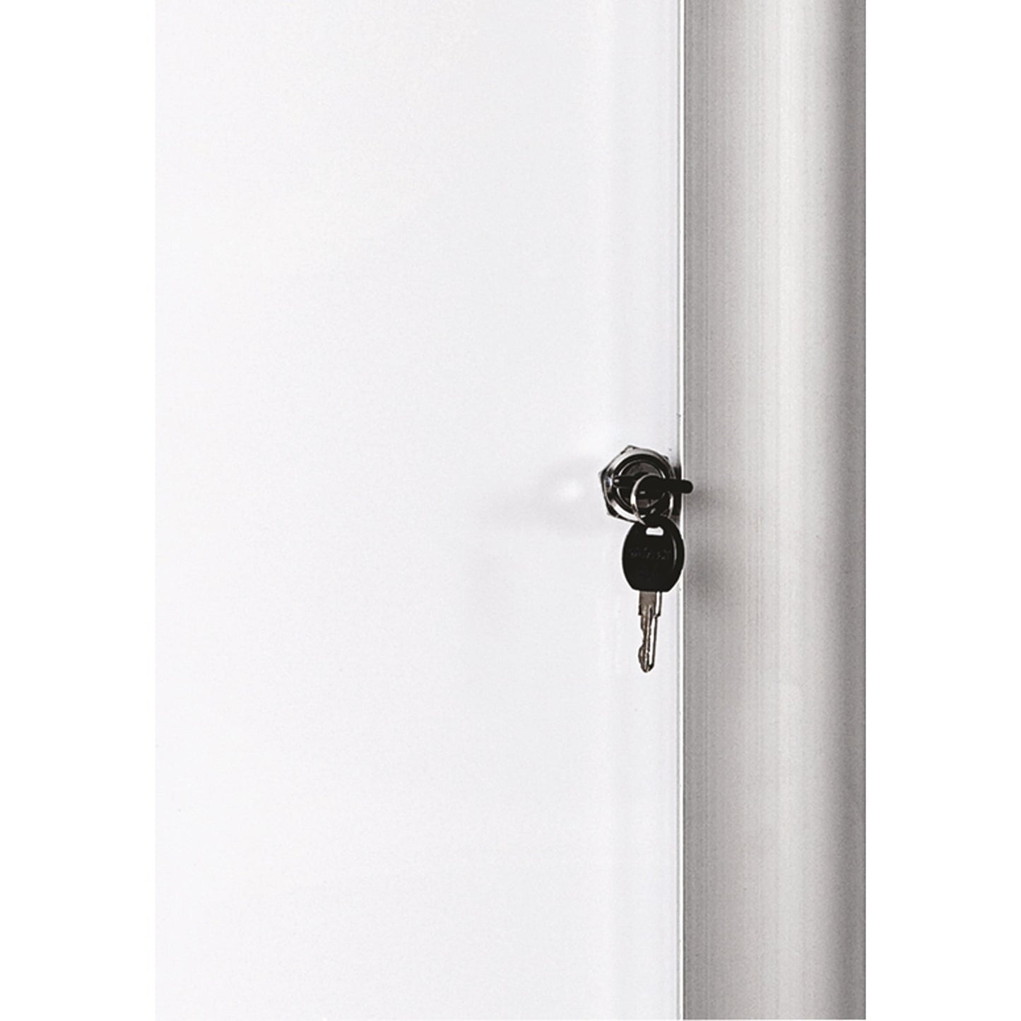 Bi-office Schaukasten Außenbereich 81,6 x 68,8 x 5,7 cm (B x H x T) 6 x DIN A4 mit Schloss Aluminium silber