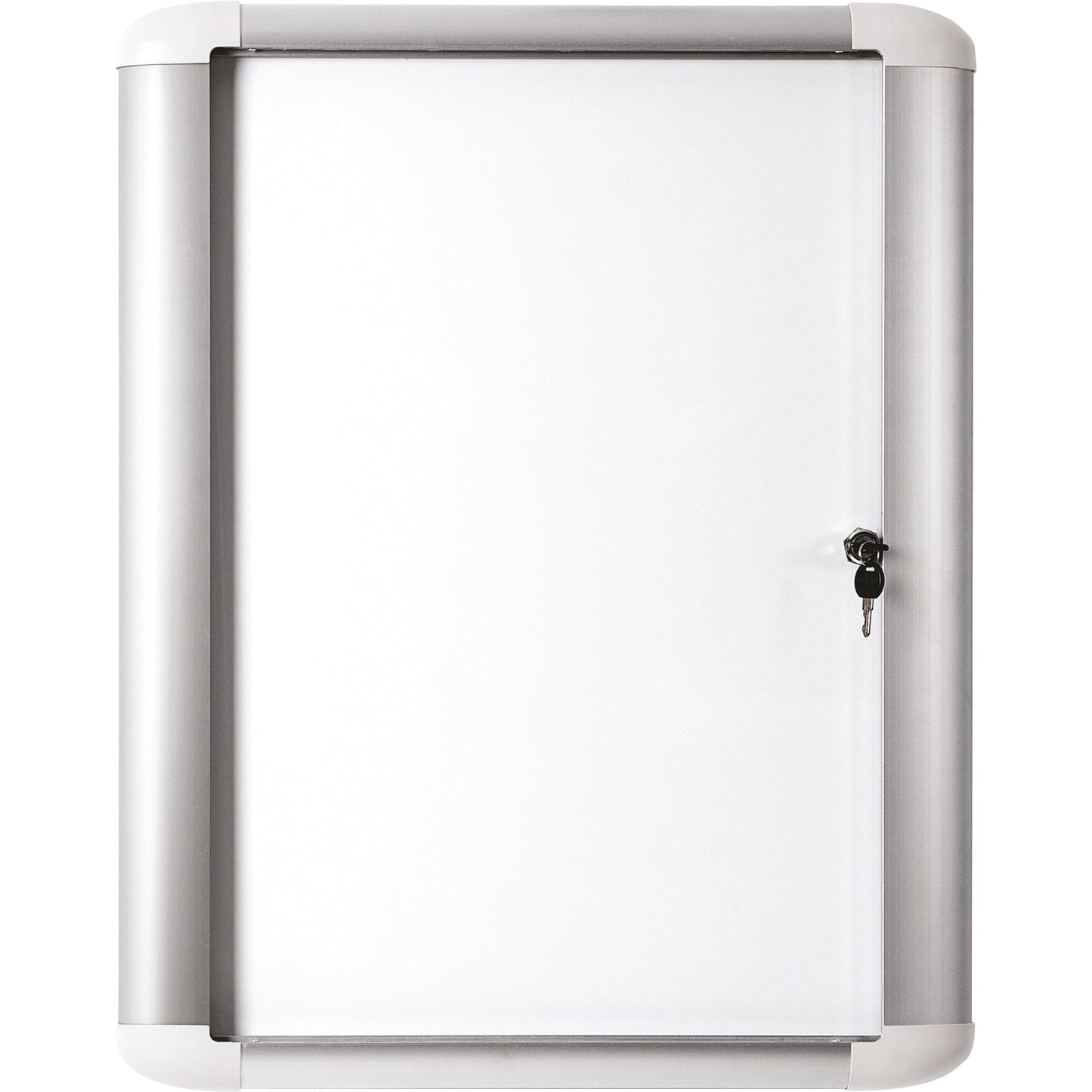 Bi-office Schaukasten Außenbereich 81,6 x 68,8 x 5,7 cm (B x H x T) 6 x DIN A4 mit Schloss Aluminium silber