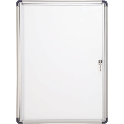 Bi-office Schaukasten Enclore Budget Innenbereich 35,7 x 73,5 x 3,5 cm (B x H x T) 3 x DIN A4 mit Schloss Aluminium alu