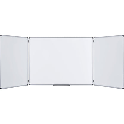 Bi-office Whiteboard Trio Maße der Oberfläche: 90 x 60 cm (B x H) Tafel magnethaftend beidseitig beschreibbar Keramik emailliert weiß
