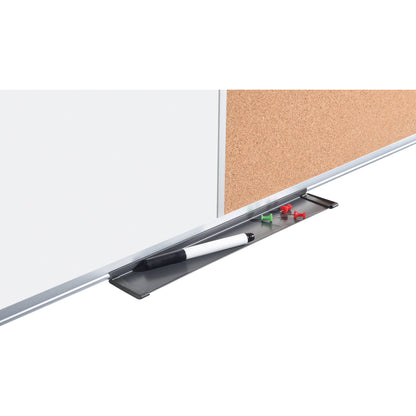 Bi-office Multifunktionstafel Maya 90 x 60 cm (B x H) Stahl Material der Pinnfläche: Kork weiß, braun