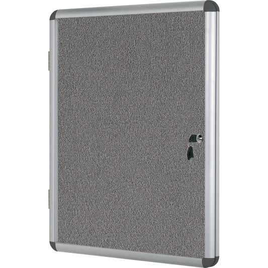 Bi-office Schaukasten Enclore Innenbereich 72 x 64,4 x 3,5 mm (B x H xT) 9 x DIN A4 mit Schloss Aluminium alu