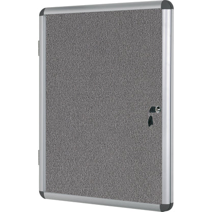 Bi-office Schaukasten Enclore Innenbereich 94 x 128,8 x 3,5 cm (B x H x T) 16 x DIN A4 mit Schloss Aluminium alu