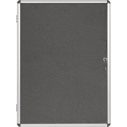 Bi-office Schaukasten Enclore Innenbereich 94 x 128,8 x 3,5 cm (B x H x T) 16 x DIN A4 mit Schloss Aluminium alu