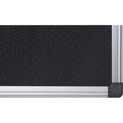 Bi-office Pinnwand Maya 120 x 120 cm (B x H) Maße der Oberfläche: 116 x 116 cm (B x H) Filz Material des Rahmens: Aluminium schwarz