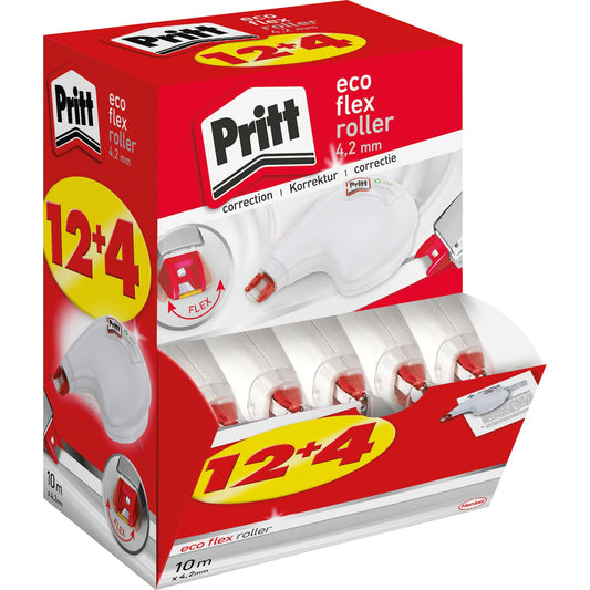 Pritt Korrekturroller ECO Flex 4,2 mm x 10 m (B x L) seitliche Anwendung 16 St./Pack.
