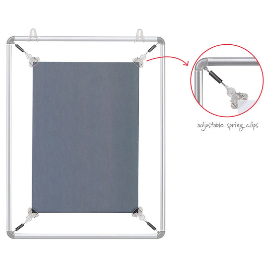 FRANKEN Spannrahmen 39,7 x 52 cm (B x H) 29,7 x 42 cm (B x H) DIN A3 Aluminium silber