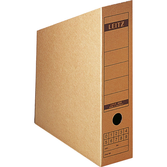 Leitz Stehsammler 8 x 32,5 x 27 cm (B x H x T) DIN A4 Werkstoff: Wellpappe recycelt/Natronpapier, kaschiert naturbraun