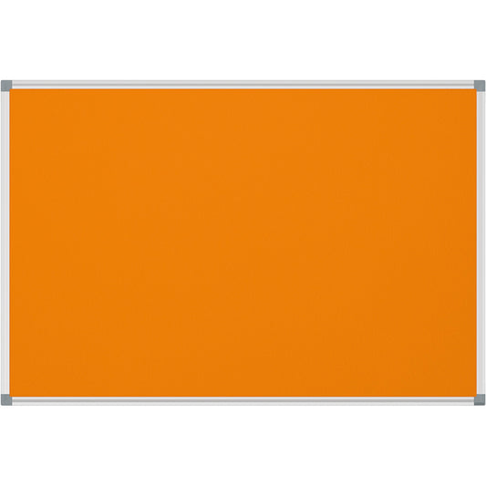 MAUL Pinnwand MAULstandard 120 x 90 cm (B x H) Maße der Oberfläche: 116,7 x 86,7 cm (B x H) Filz Material des Rahmens: Aluminium/Kunststoff orange