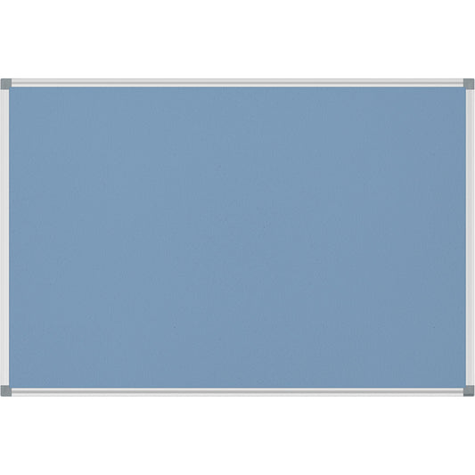 MAUL Pinnwand MAULstandard 180 x 90 cm (B x H) Maße der Oberfläche: 176,7 x 86,7 cm (B x H) Filz Material des Rahmens: Aluminium/Kunststoff hellblau