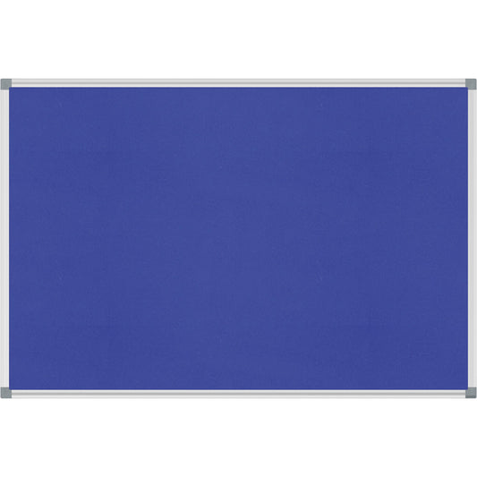 MAUL Pinnwand MAULstandard 120 x 90 cm (B x H) Maße der Oberfläche: 116,7 x 86,7 cm (B x H) Filz Material des Rahmens: Aluminium/Kunststoff blau
