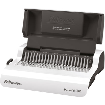 Fellowes® Plastikbindegerät Pulsar-E 43,2 x 13 x 38,8 cm (B x H x T) DIN A4 38mm weiß/silber