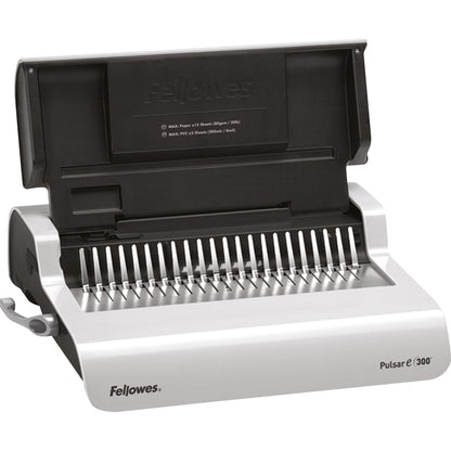 Fellowes® Plastikbindegerät Pulsar-E 43,2 x 13 x 38,8 cm (B x H x T) DIN A4 38mm weiß/silber