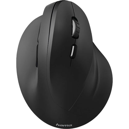 Hama Optische PC Maus EMW-500 Rechtshänder ergonomisch USB-A 10m Batterie inkl. Nano-Empfänger schwarz