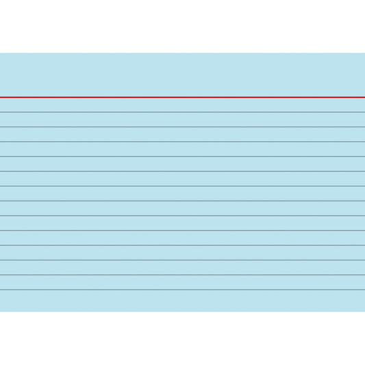 BRUNNEN Karteikarte DIN A6 quer liniert blau 100 St./Pack.